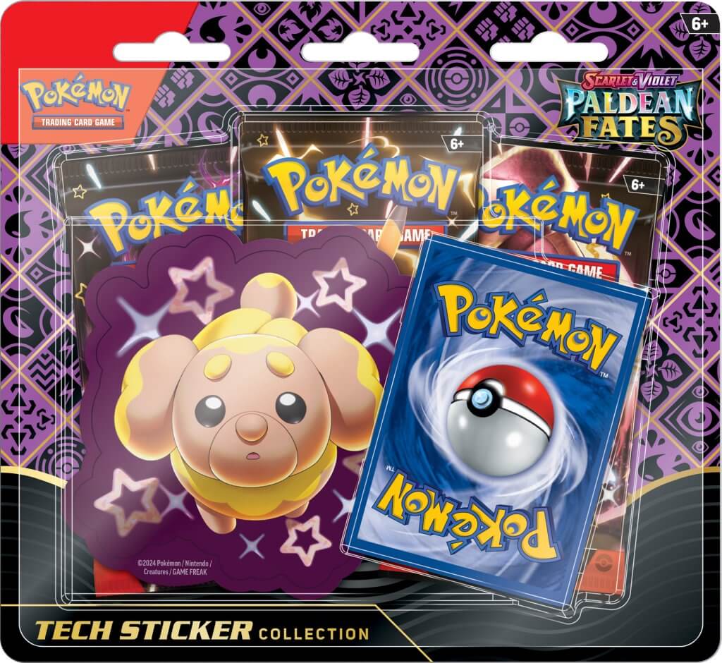 Pokémon TCG - Scarlet & Violet - Paldean Fates Tech Sticker Blister x3