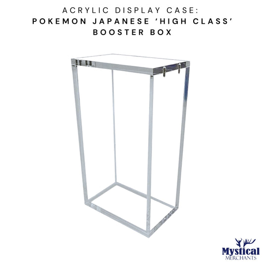 Acrylic Case for Japanese Pokémon 'High Class' Booster Box (Now Available)